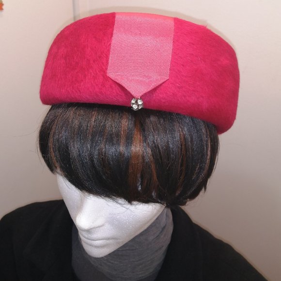 Vtg Italian pill box hat - Picture 1 of 3